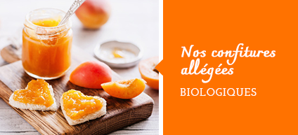 Confitures allégées biologiques